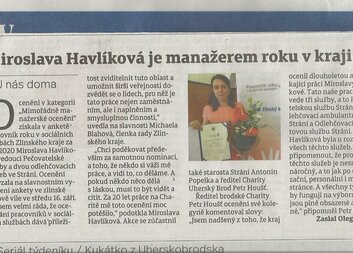 Slovácké noviny: Miroslava Havlíková obdržela významné ocenění