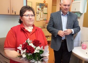 Blahopřání k významnému výročí pracovnici Charity Uherský Brod