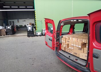 Poděkování firmě Ovocňák