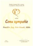 Ocenění - cena sympatie Petr Houšť