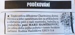 poděkování