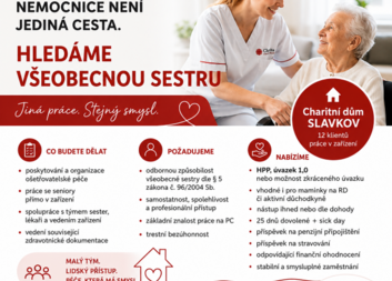 Nabídka práce: hledáme všeobecnou sestru