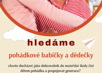 Hledáme "pohádkové babičky a dědečky". Přihlaste se! 