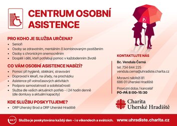Osobní asistence Charity Uherské Hradiště působí také v Uherském Brodě