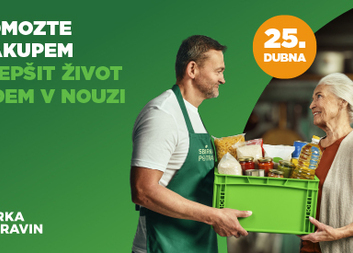 Sbírka potravin pomůže potřebným. Koná se v sobotu 25. dubna